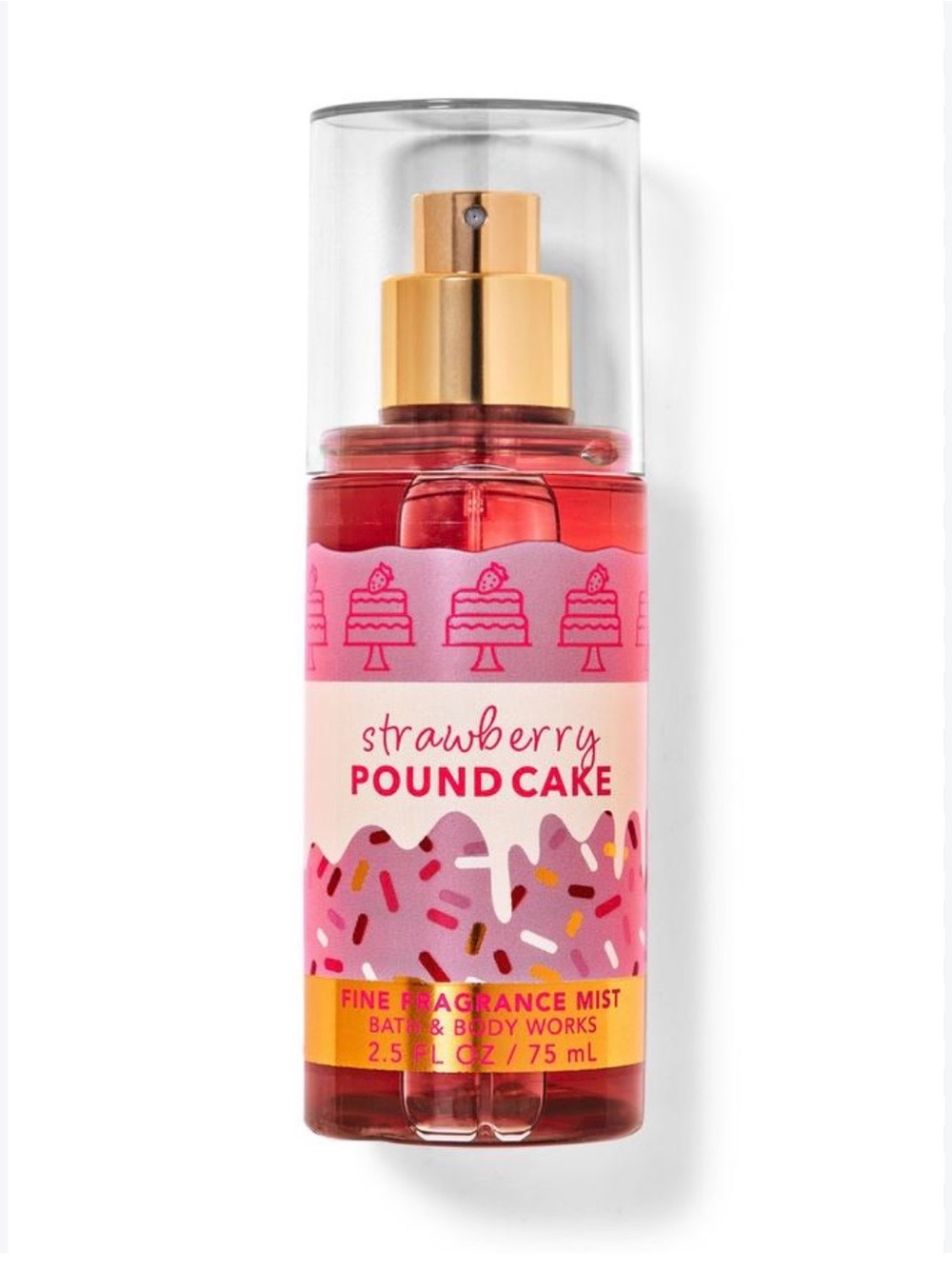 Bath & Body Works Strawberry Pound Cake Fine Fragrance Mist - 2.5 FL Oz